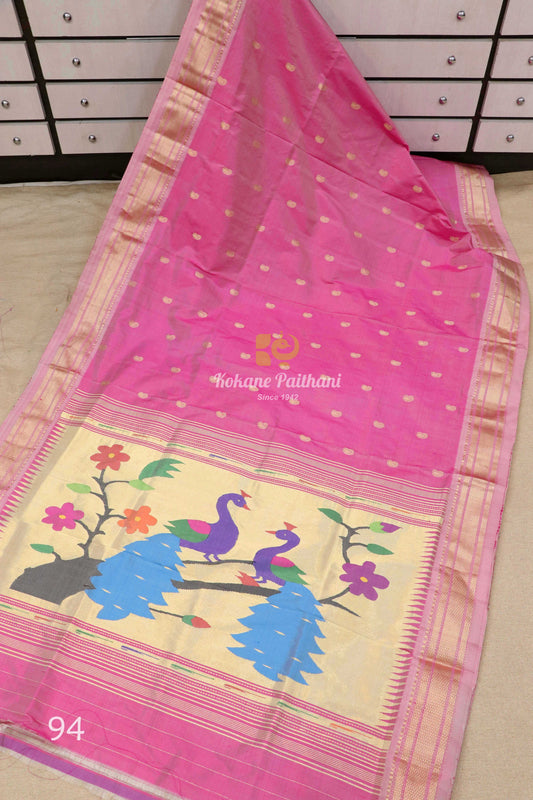 Fancy Pallu Silk Paithani Saree