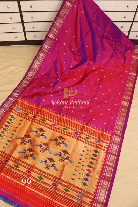 Traditional Pallu Silk Paithani Saree