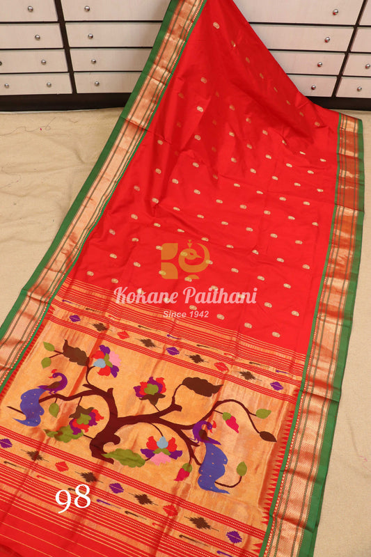 Fancy Pallu Silk Paithani Saree