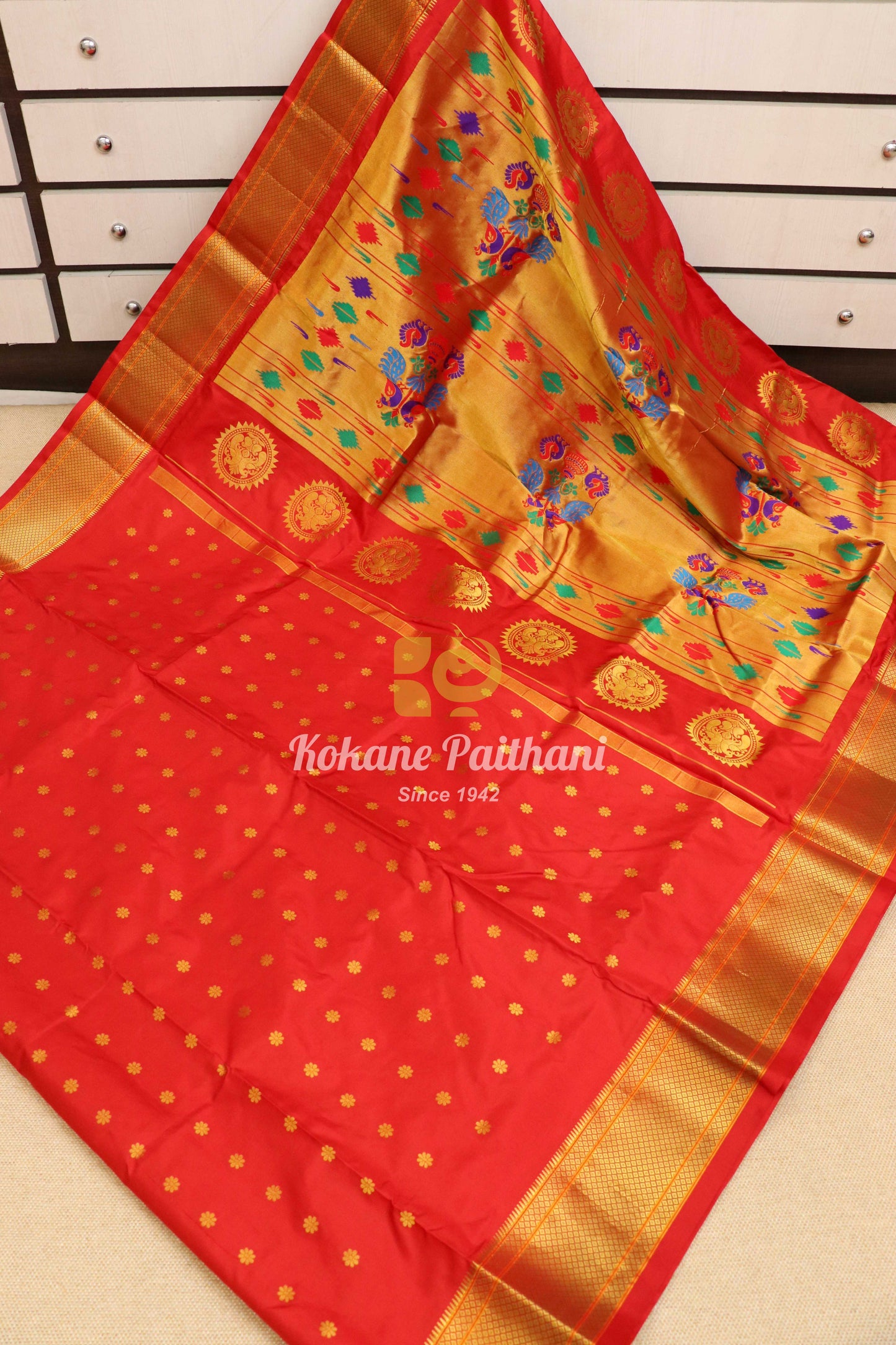 9 Wari Kalanjali Silk Paithani Saree