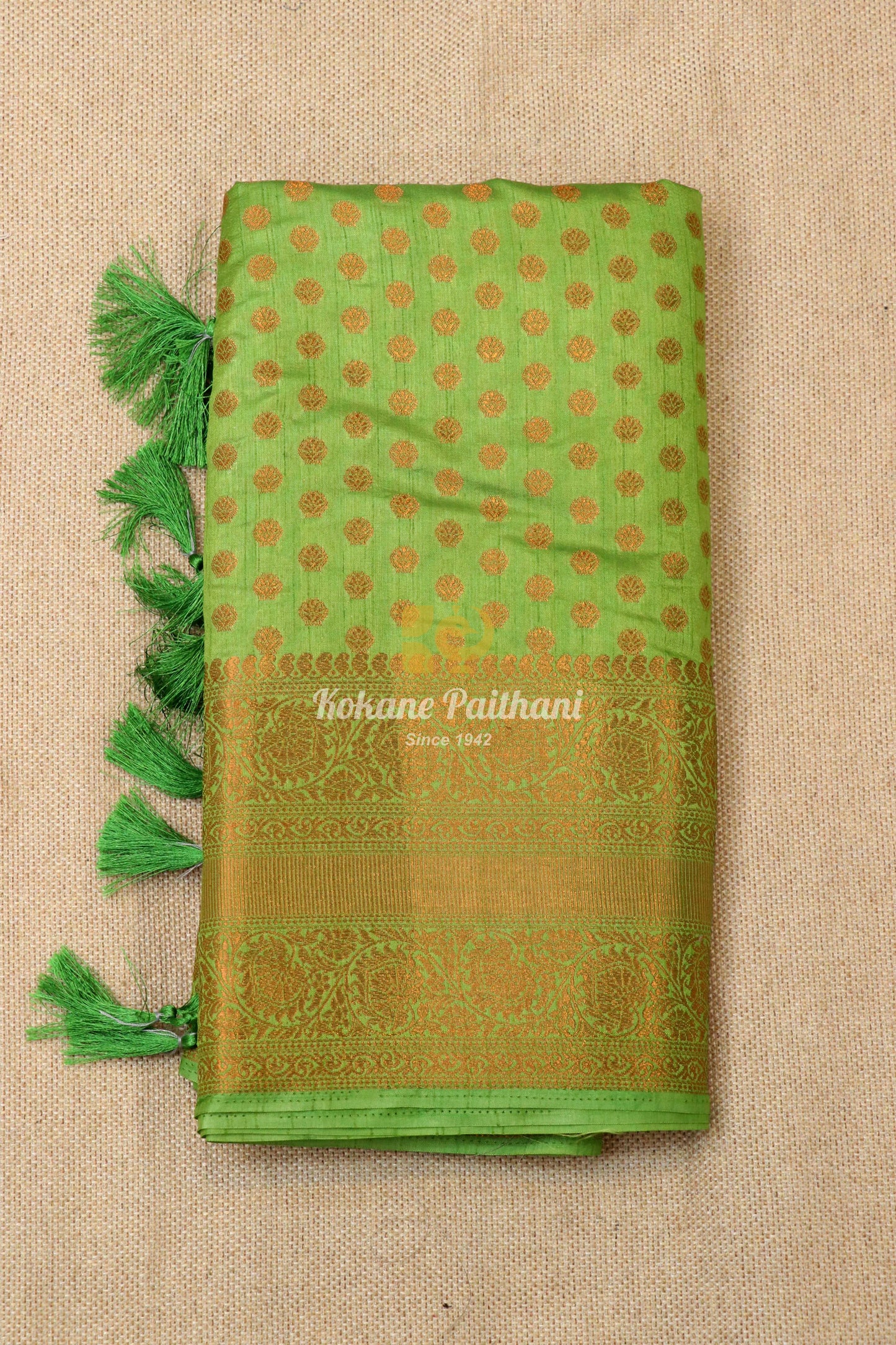 Raw Copper Saree