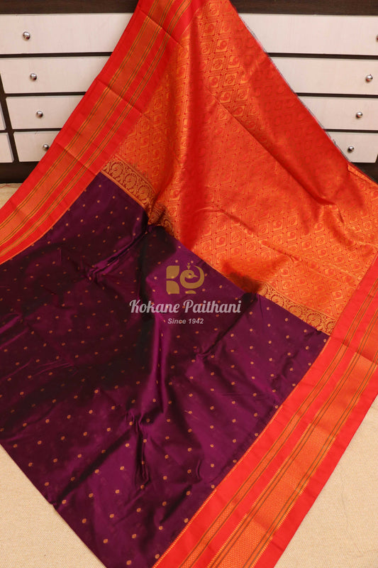 Semi Ilkal Butti Saree