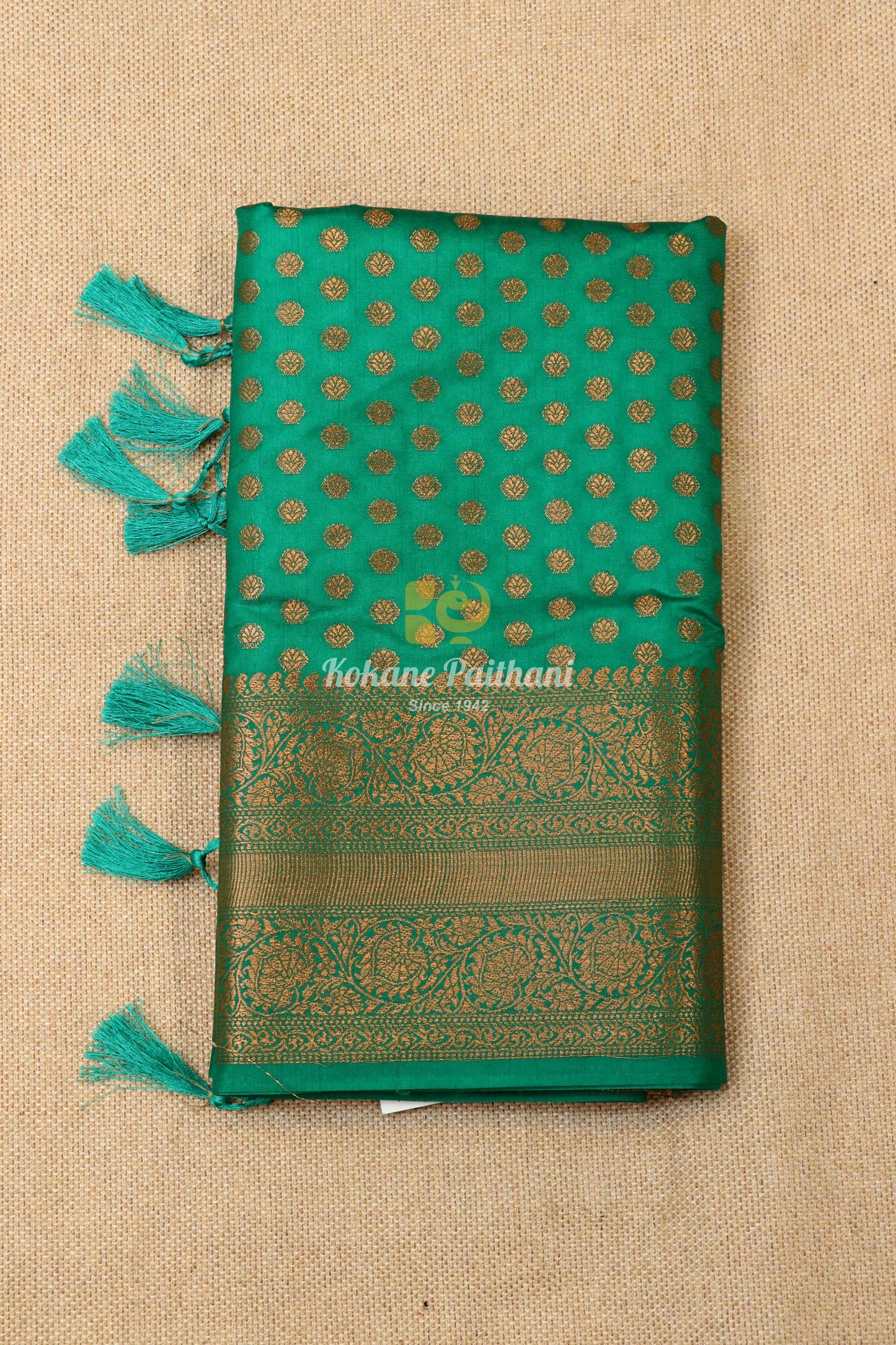 Raw Copper Saree