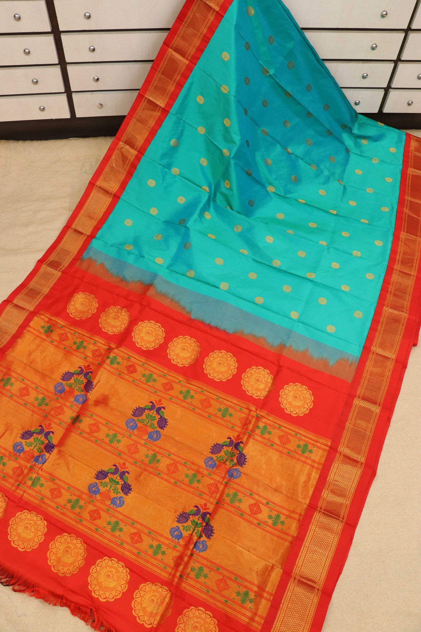 Maharani Pallu Silk Paithani Saree
