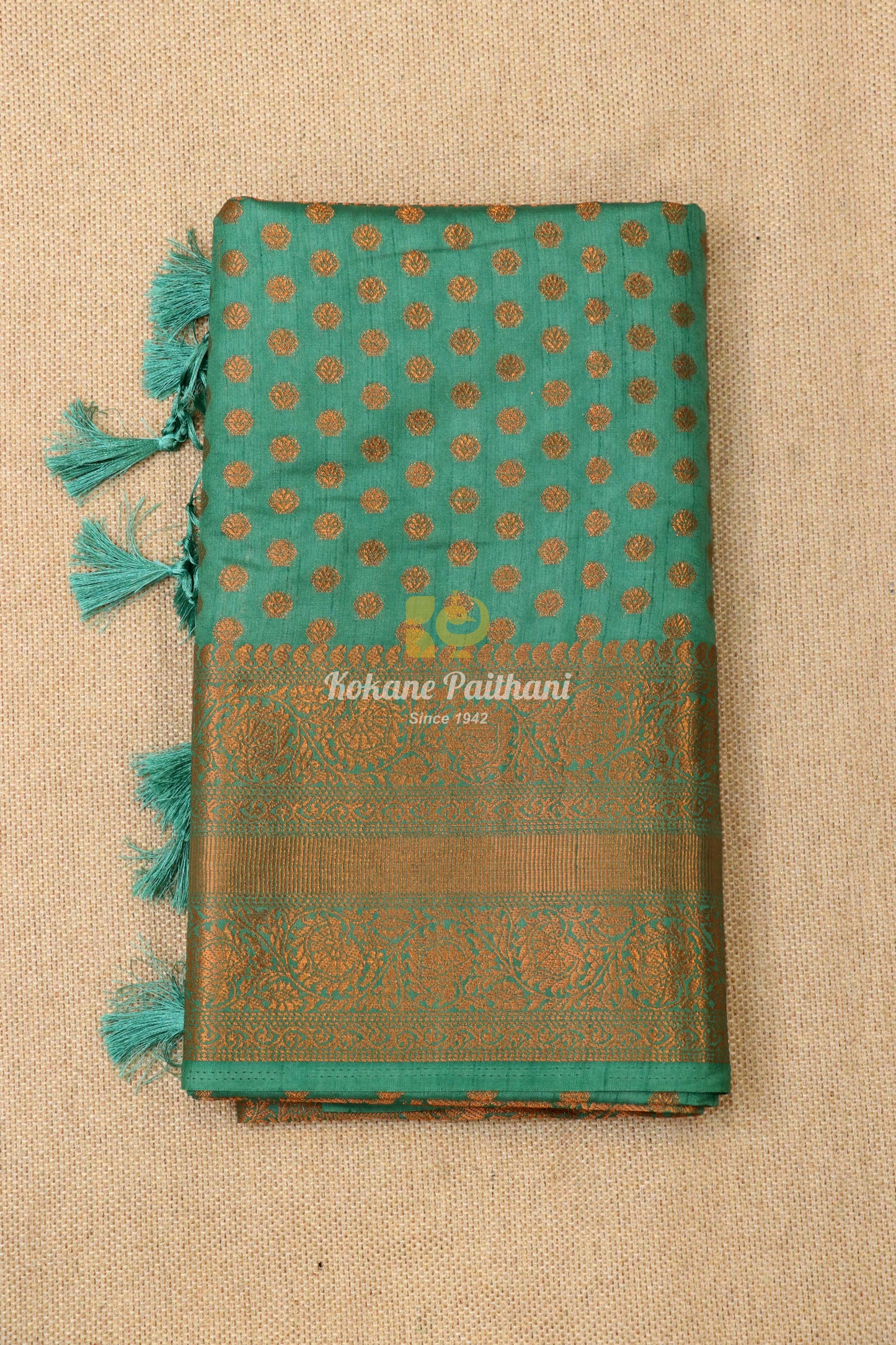 Raw Copper Saree