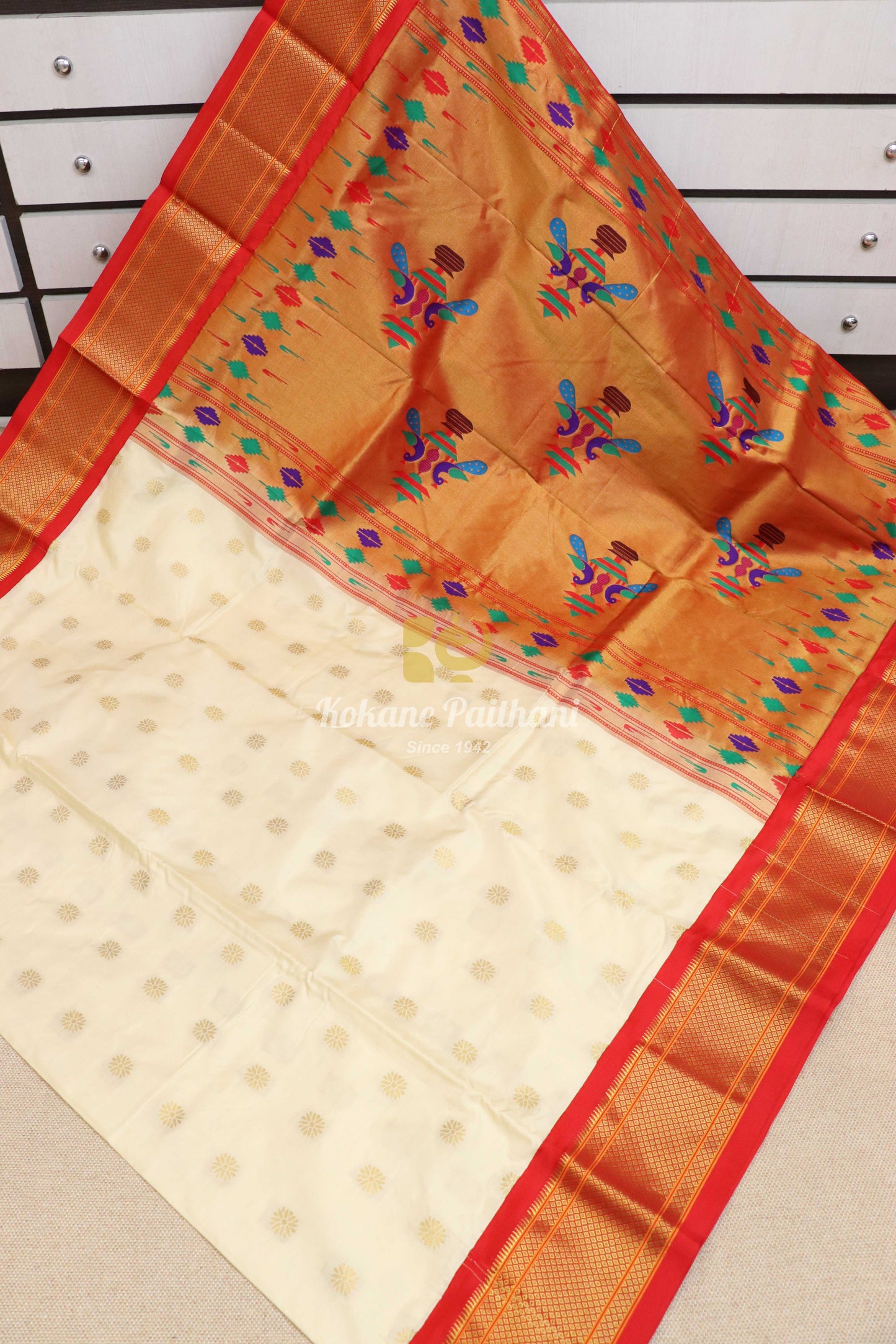 14 Peacock Silk Paithani Saree