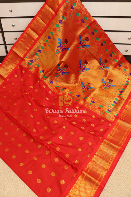 14 Peacock Silk Paithani Saree