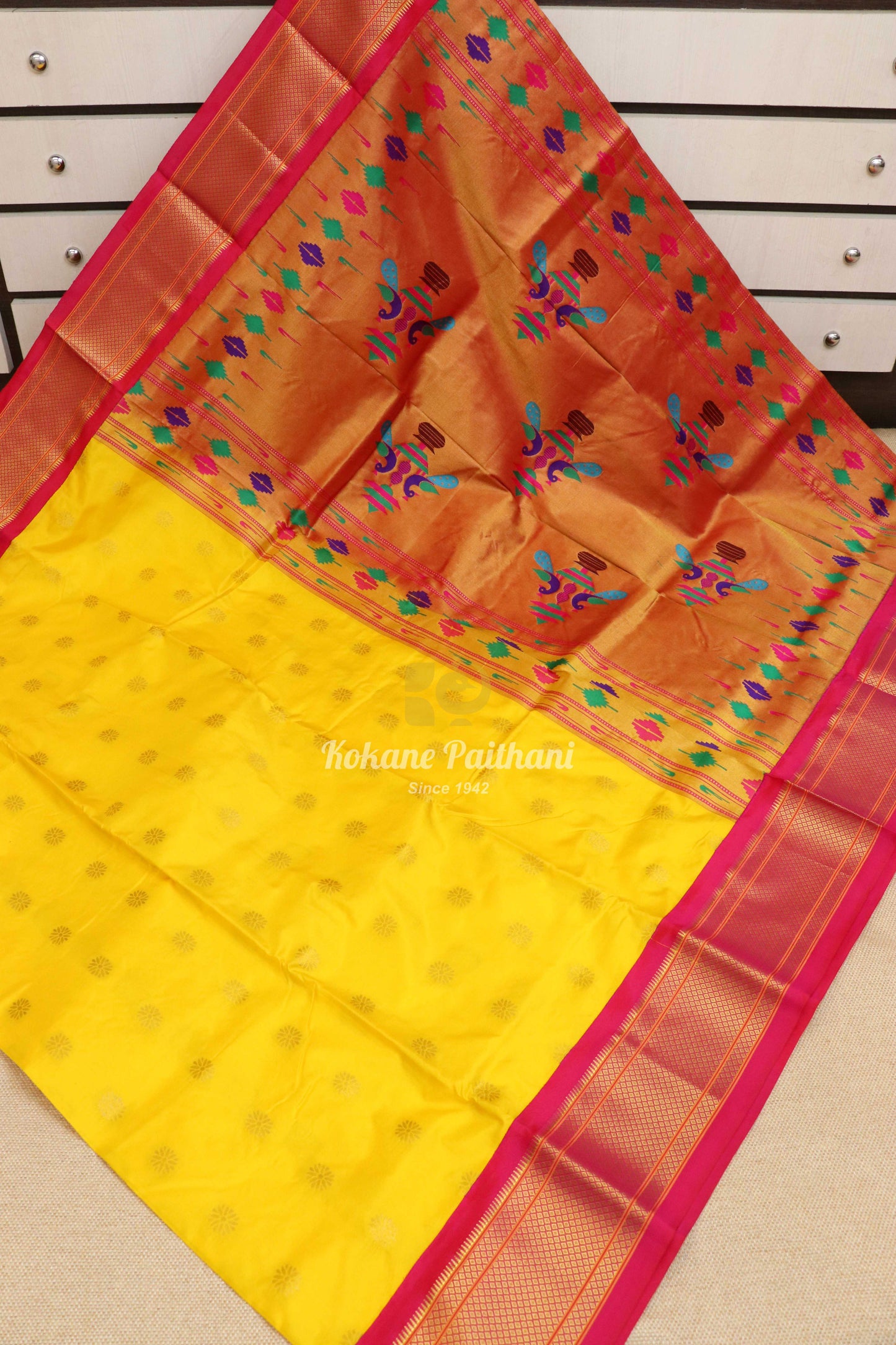 14 Peacock Silk Paithani Saree