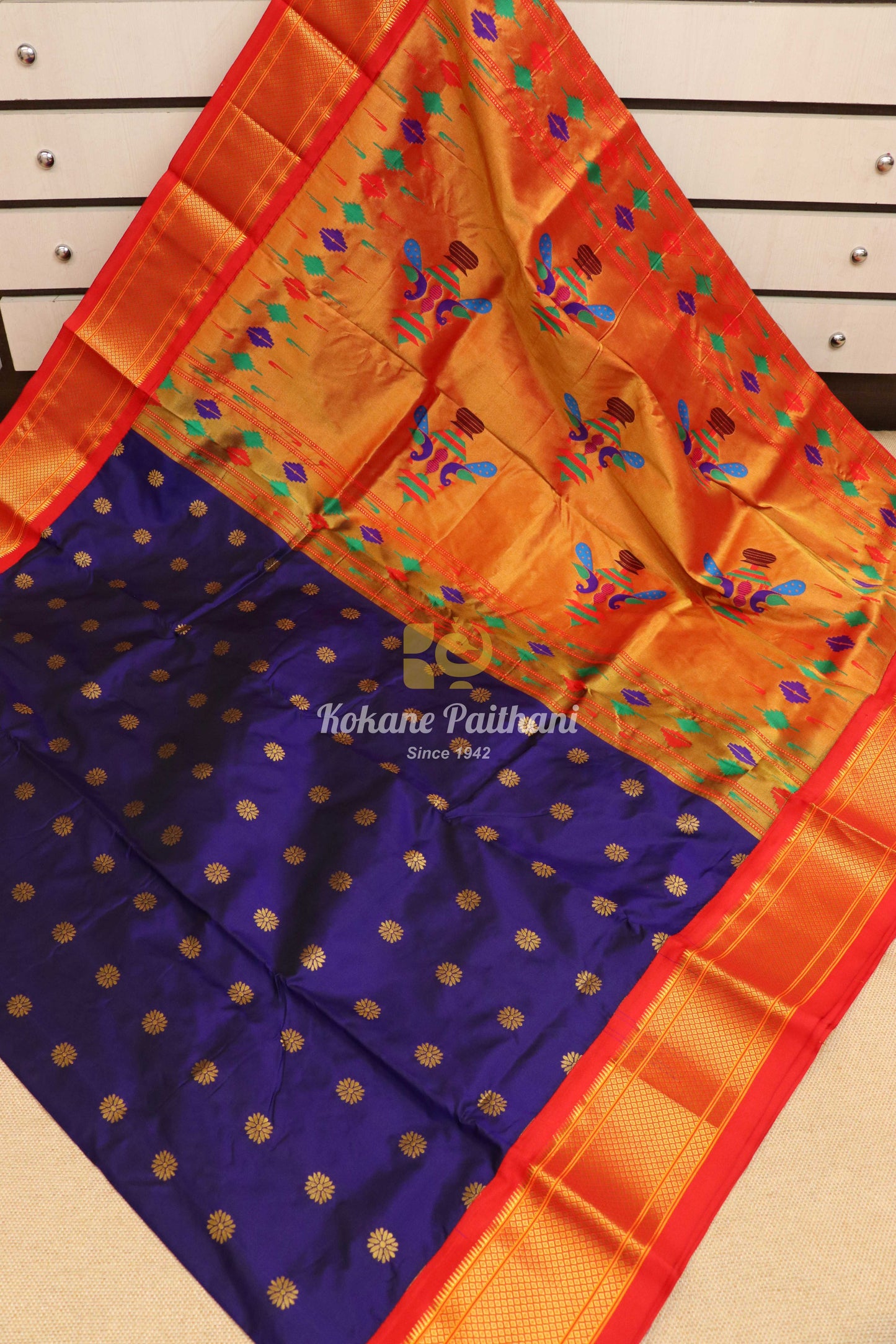 14 Peacock Silk Paithani Saree