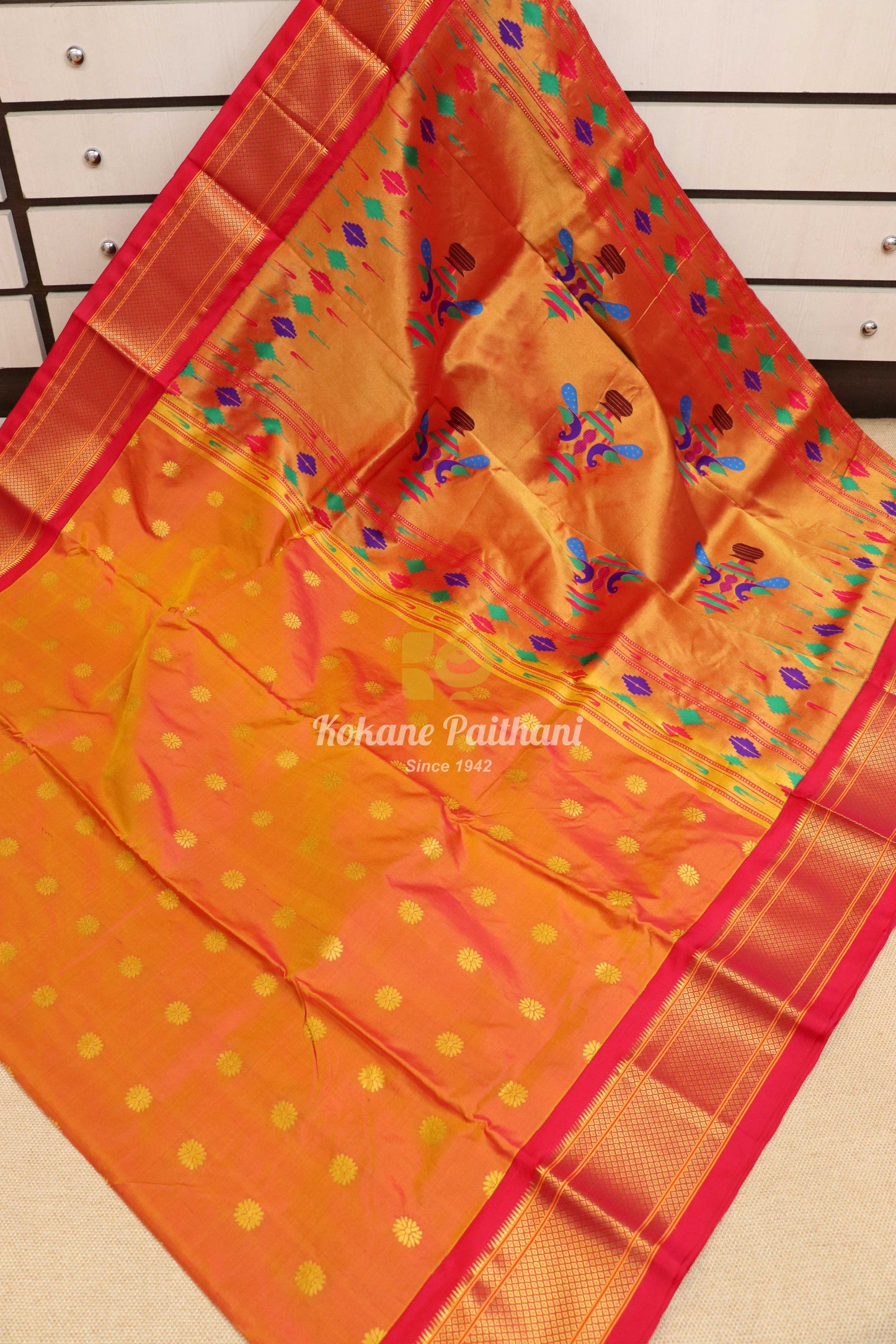 14 Peacock Silk Paithani Saree