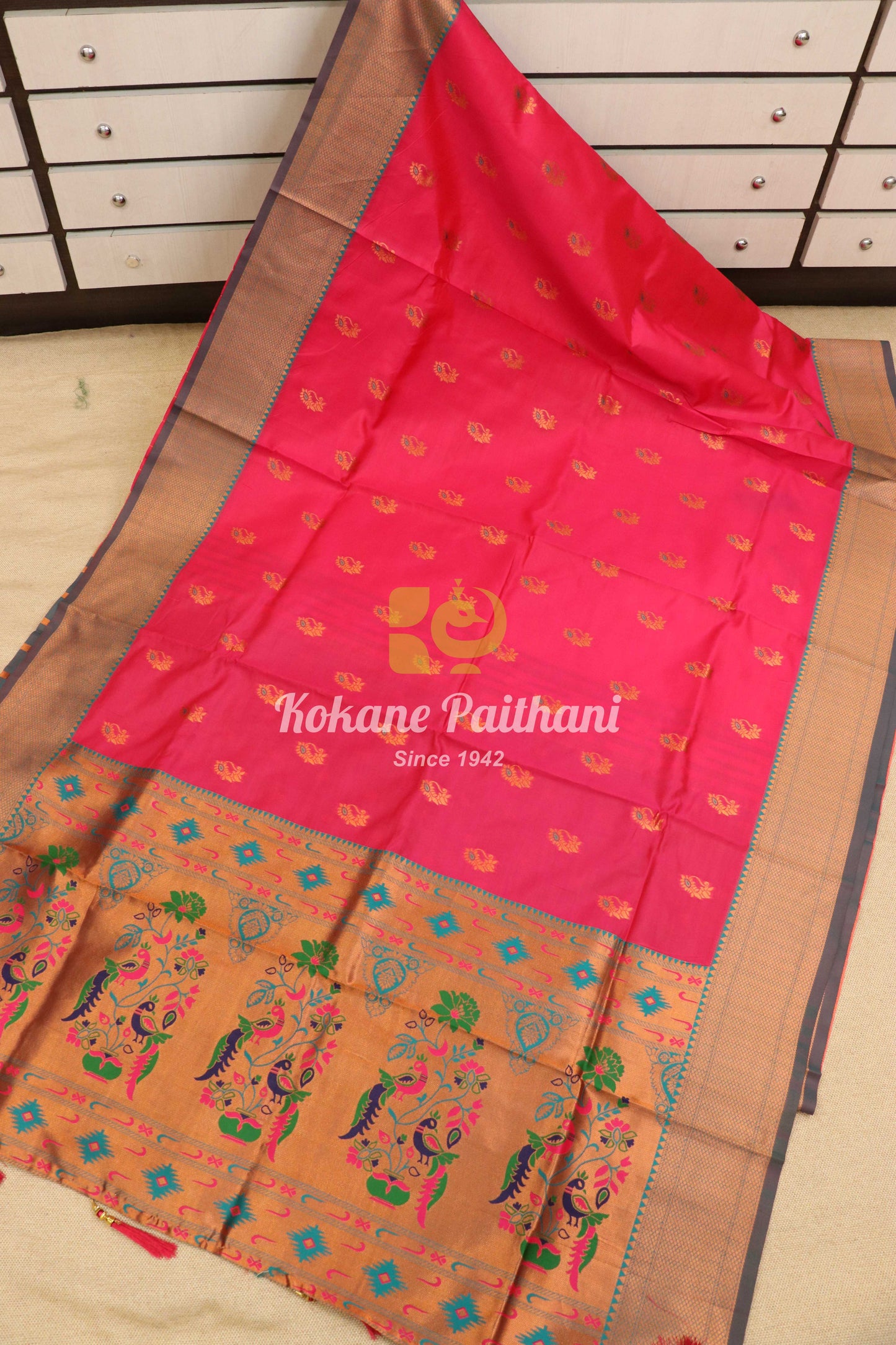 Jyoti Nath Silk Semi Paithani