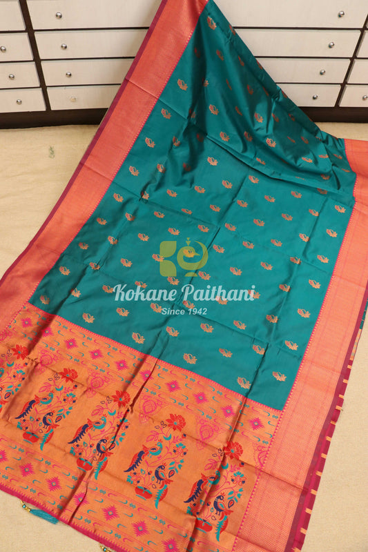 Jyoti Nath Silk Semi Paithani