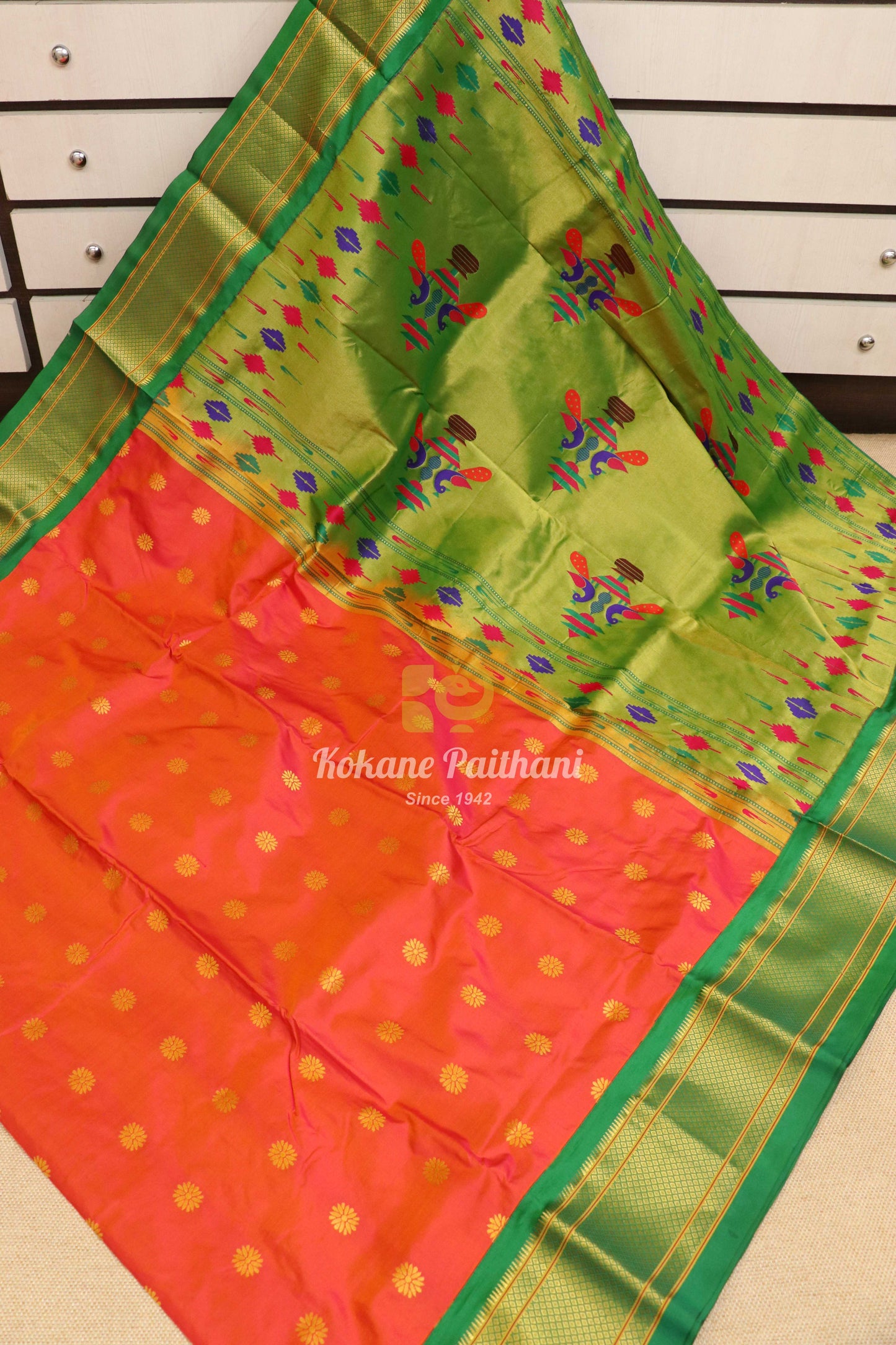 14 Peacock Silk Paithani Saree