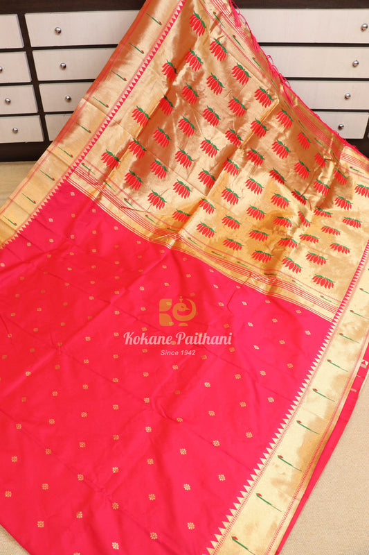 Semi Muniya Paithani Saree