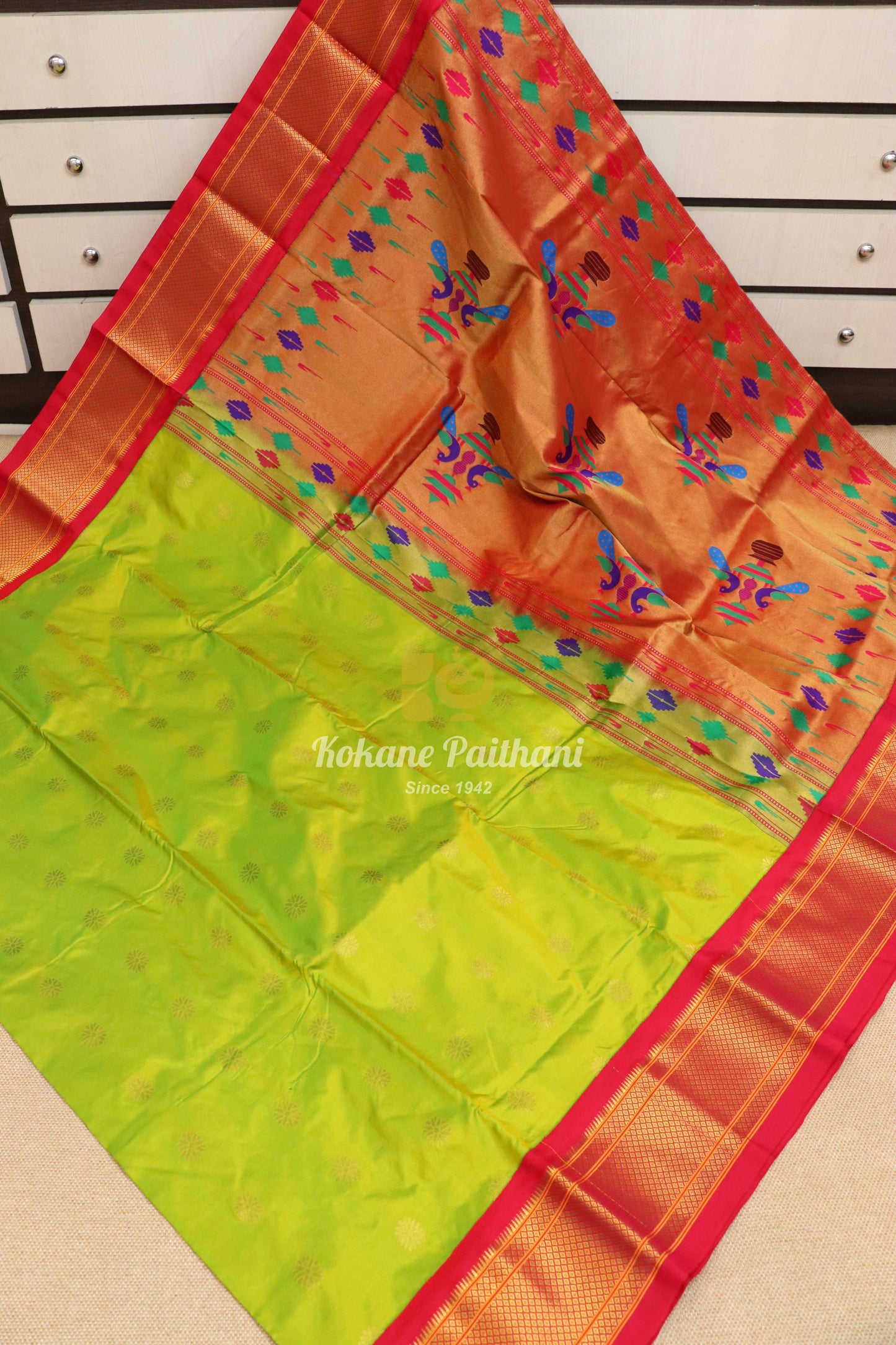 14 Peacock Silk Paithani Saree