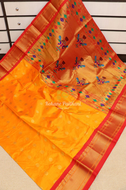 14 Peacock Silk Paithani Saree