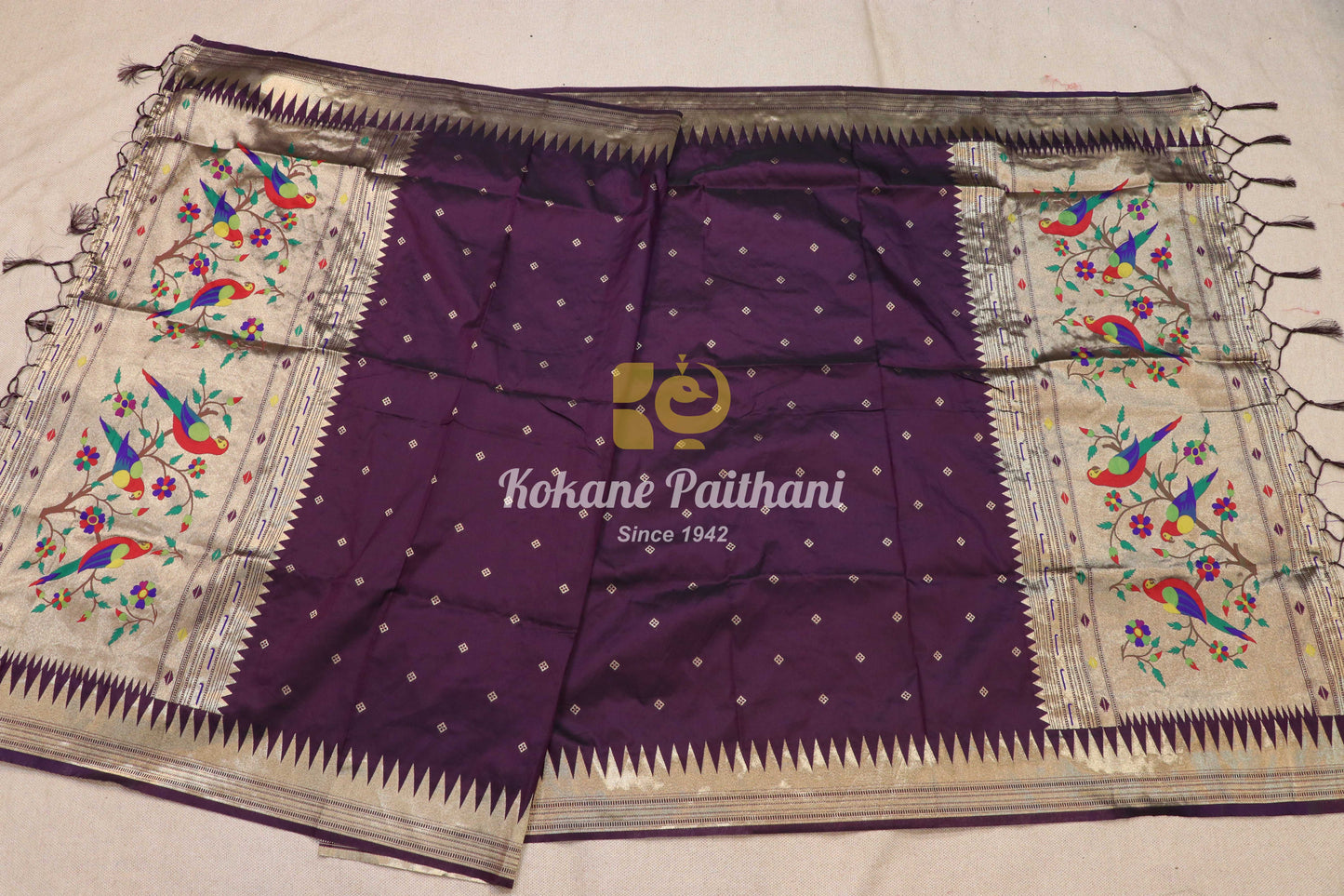 Temple Border Paithani Dupatta