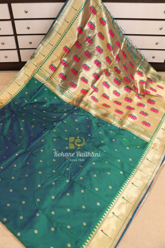 Semi Muniya Paithani Saree