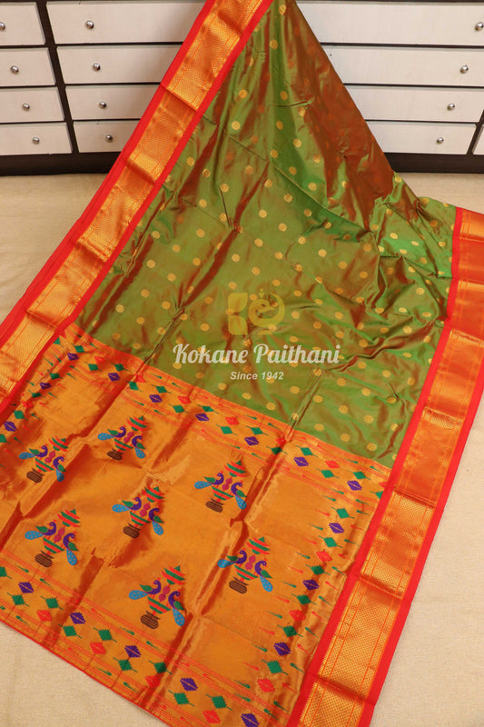 14 Peacock Silk Paithani Saree