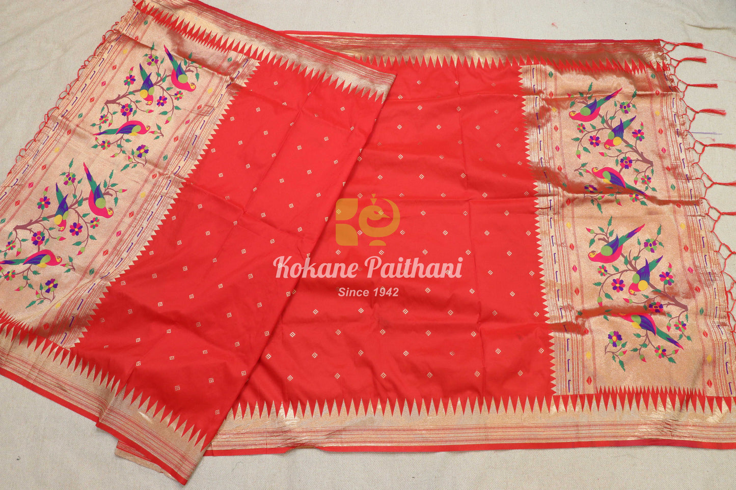 Temple Border Paithani Dupatta