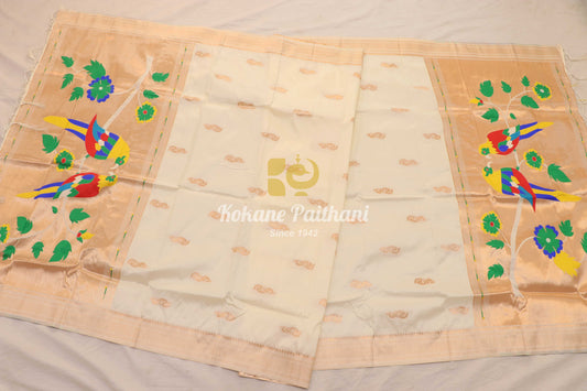 Parrots pallu Paithani Dupatta