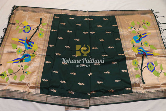 Parrots pallu Paithani Dupatta