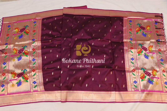 Peacock Lotus Paithani Dupatta