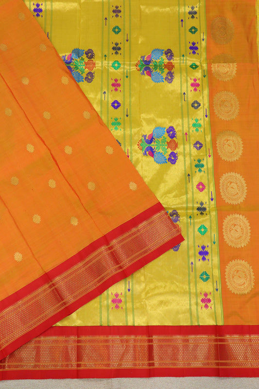 Maharani Pallu Silk Paithani Saree