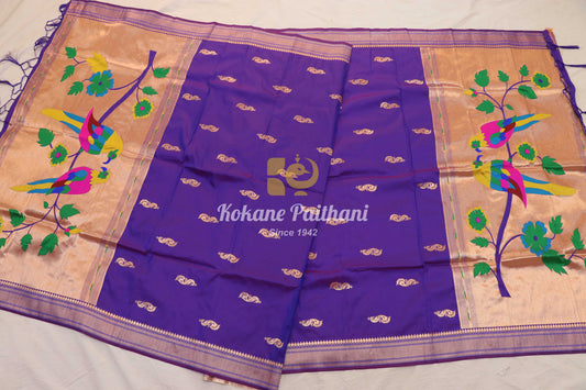 Parrots pallu Paithani Dupatta