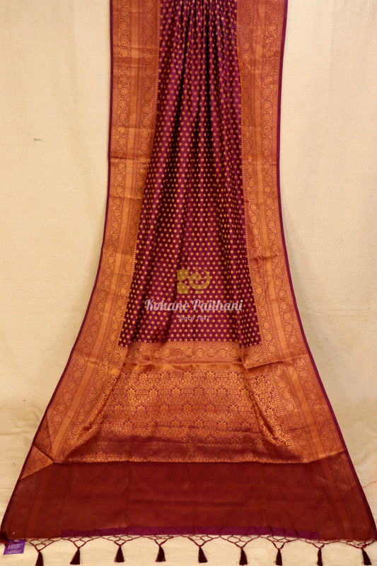 Raw Copper Saree