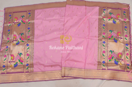 Peacock Lotus Paithani Dupatta