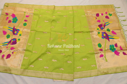 Parrots pallu Paithani Dupatta