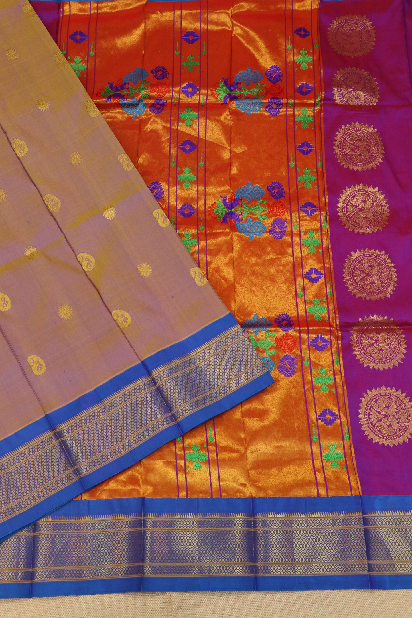 Maharani Pallu Silk Paithani Saree