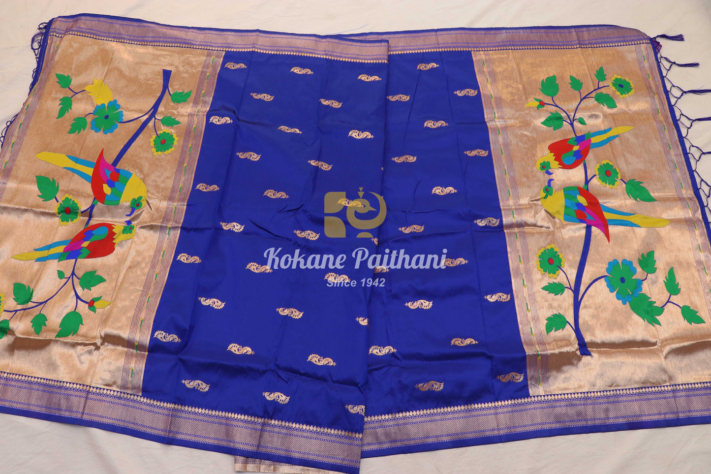 Parrots pallu Paithani Dupatta