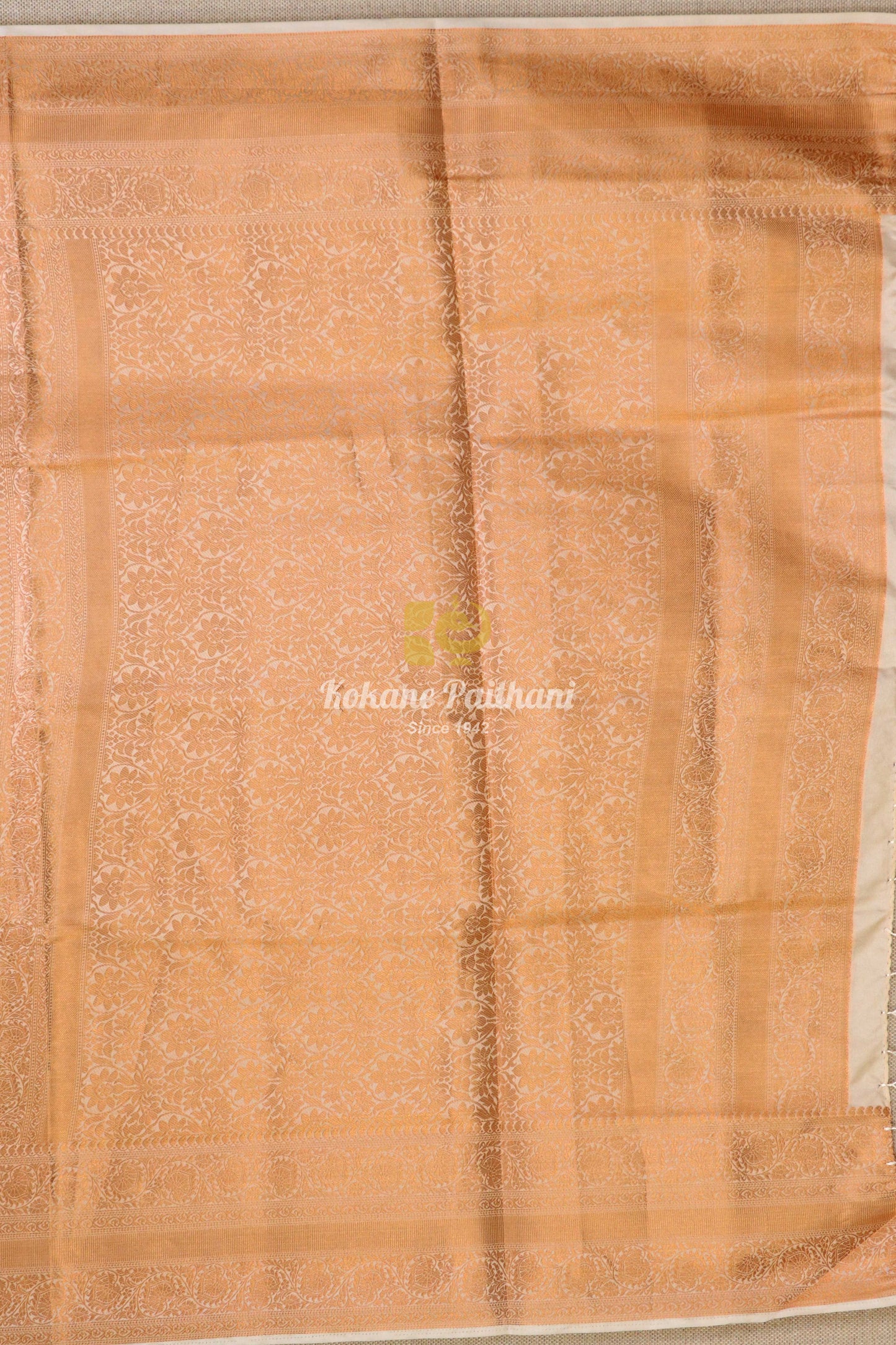 Raw Copper Saree