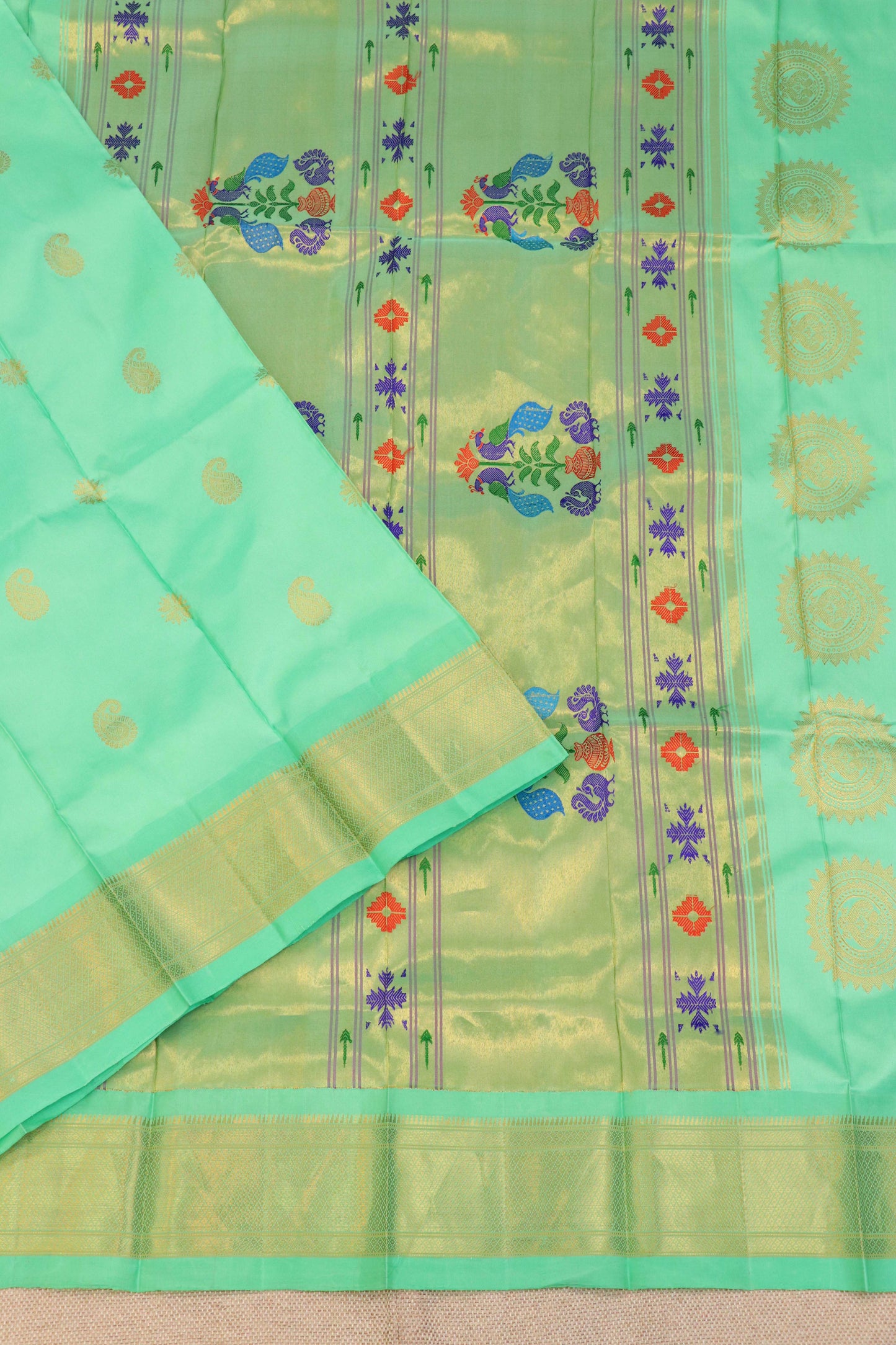 Maharani Pallu Silk Paithani Saree