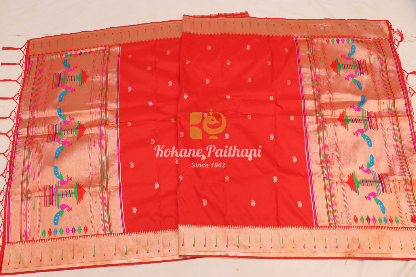 Traditional Peacock Muniya Dupatta