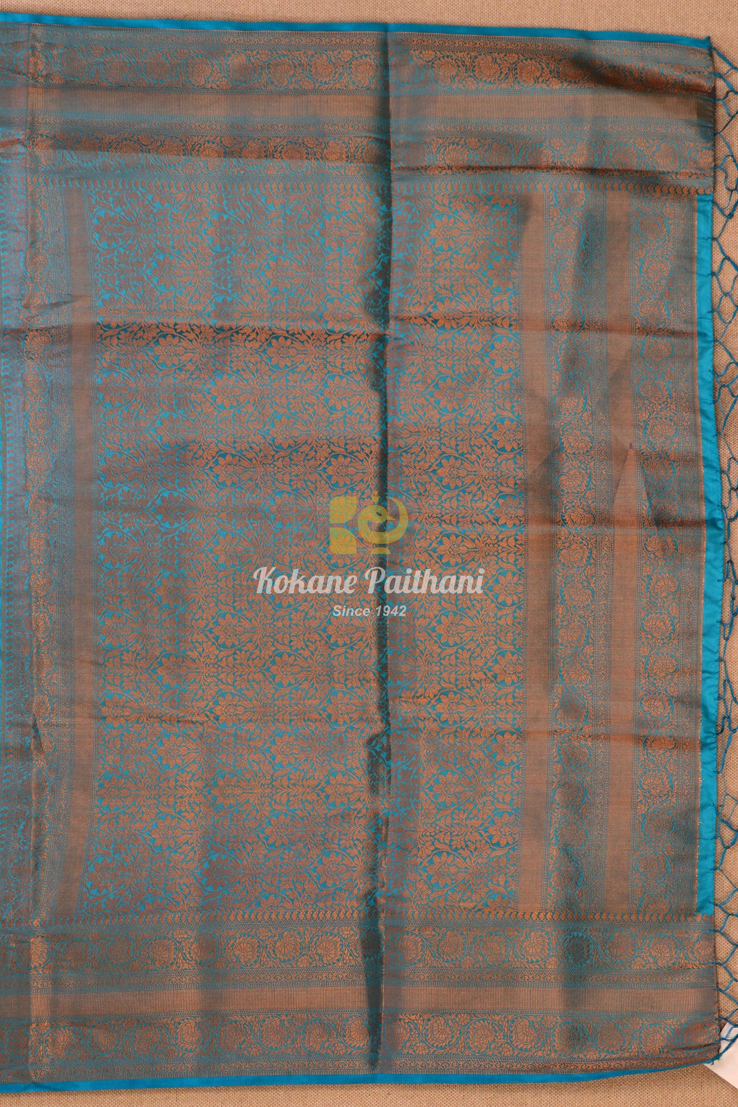 Raw Copper Saree