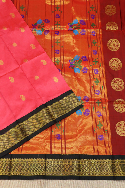 Maharani Pallu Silk Paithani Saree