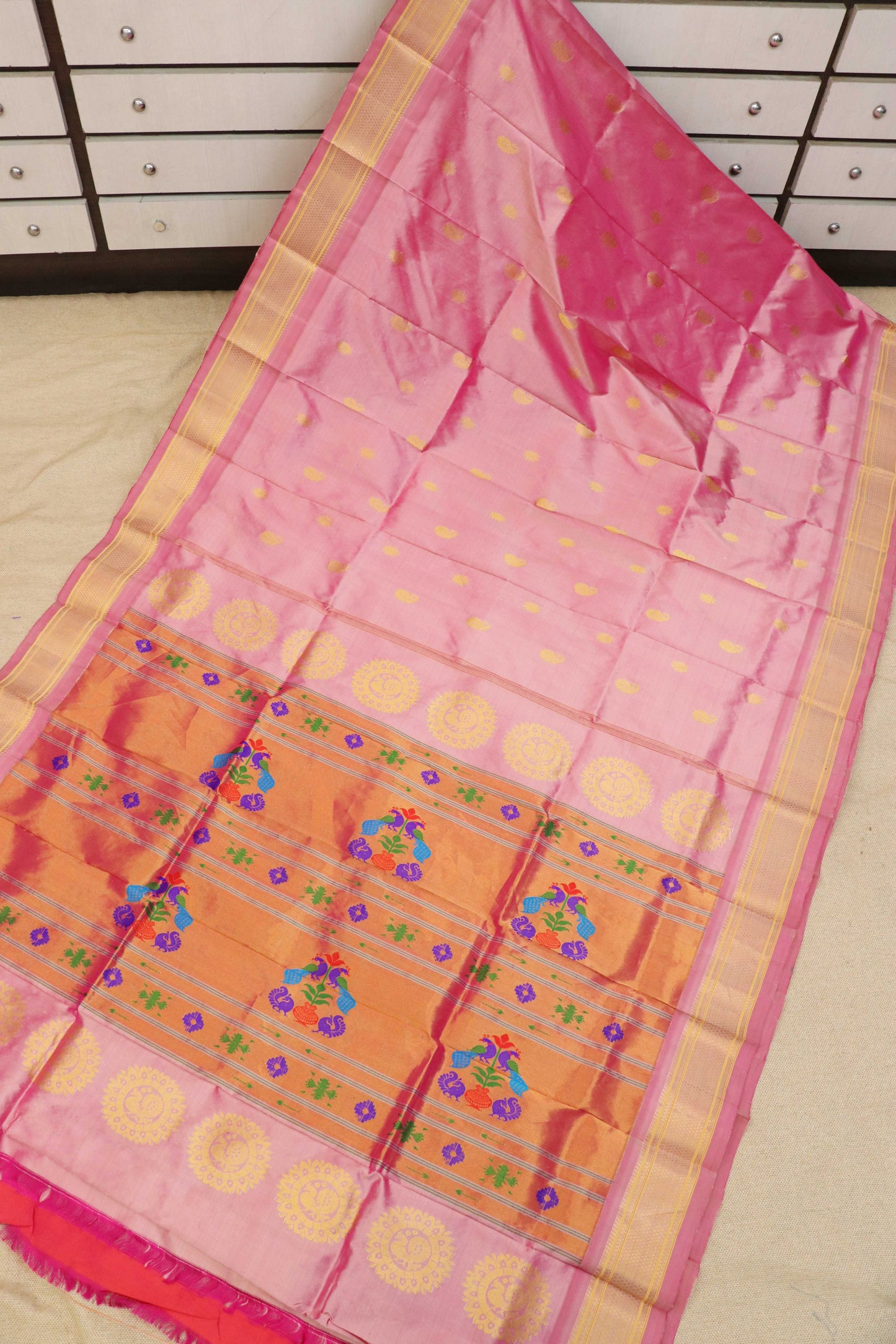 Maharani Pallu Silk Paithani Saree