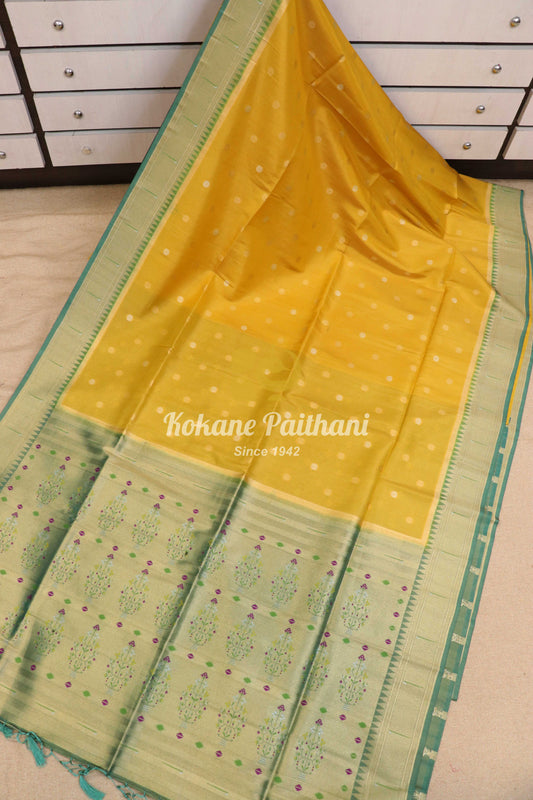 Tissue Muniya Brocade Paithani
