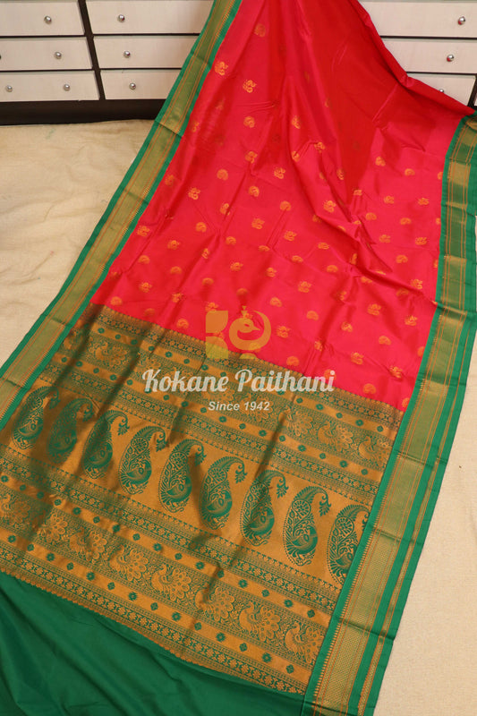 Kadiyal TK Semi paithani Saree