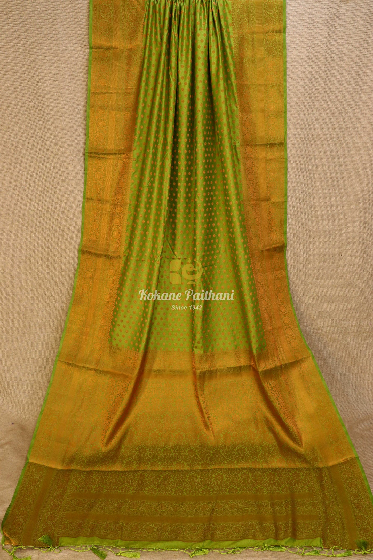 Raw Copper Saree