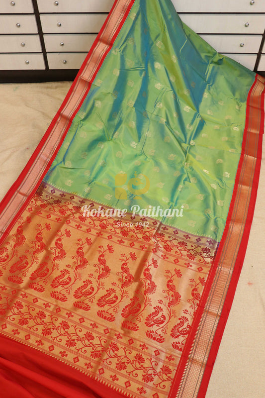 Kadiyal TK Semi paithani Saree