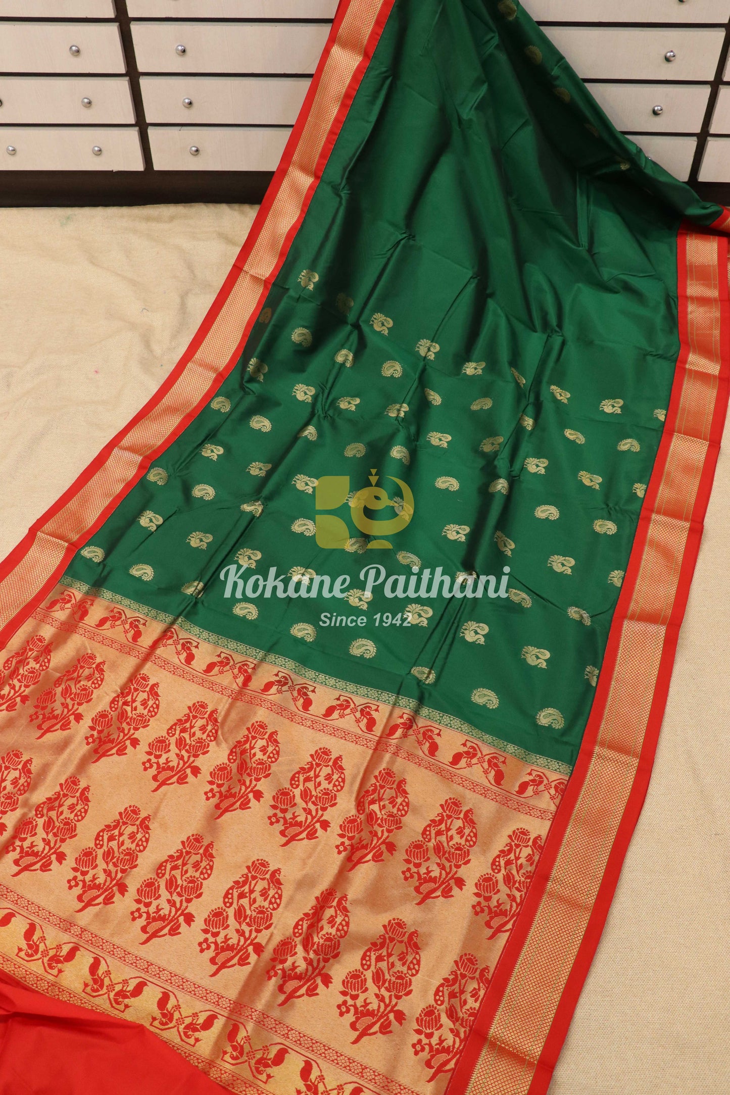 Kadiyal TK Semi paithani Saree