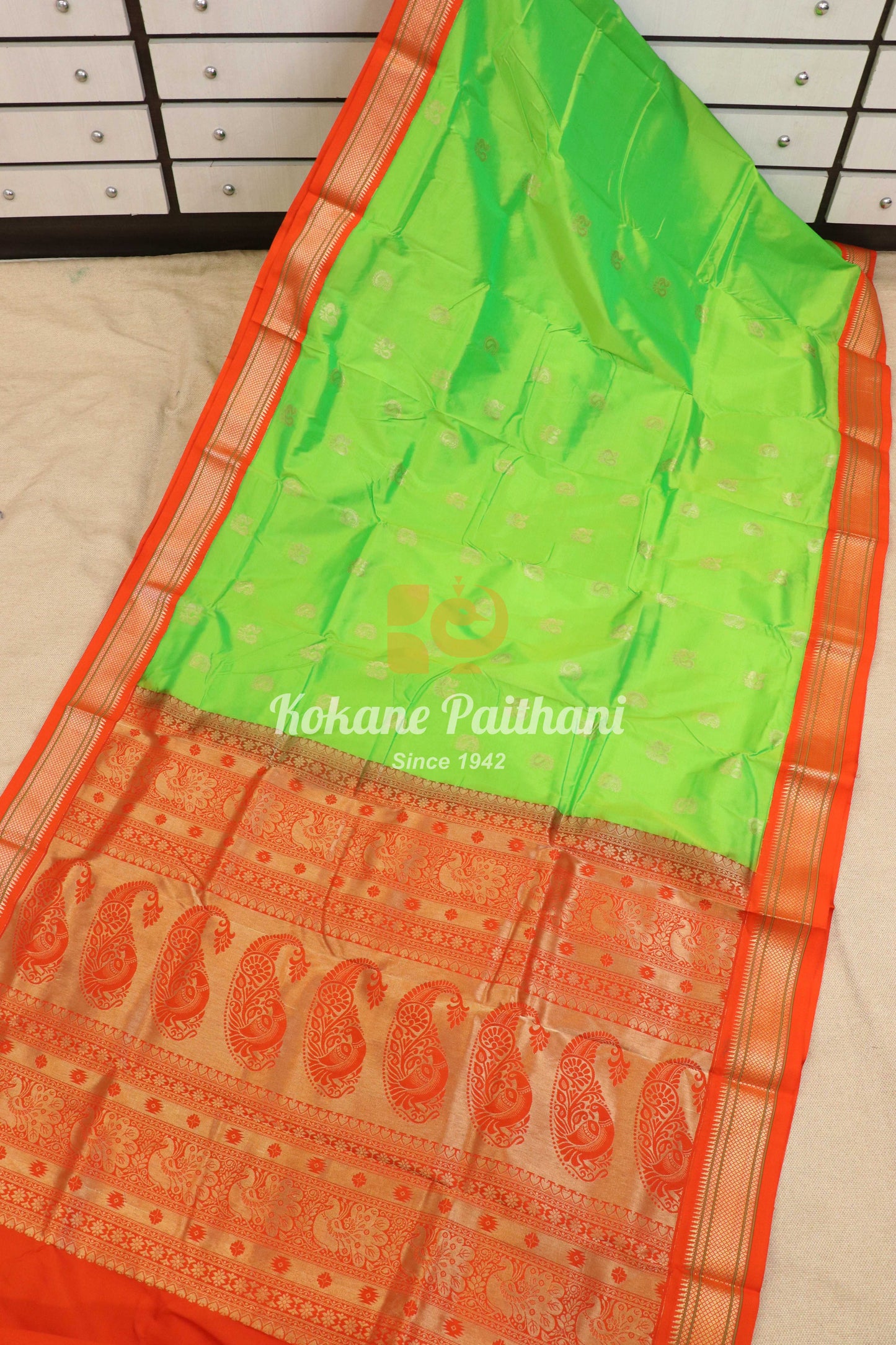 Kadiyal TK Semi paithani Saree