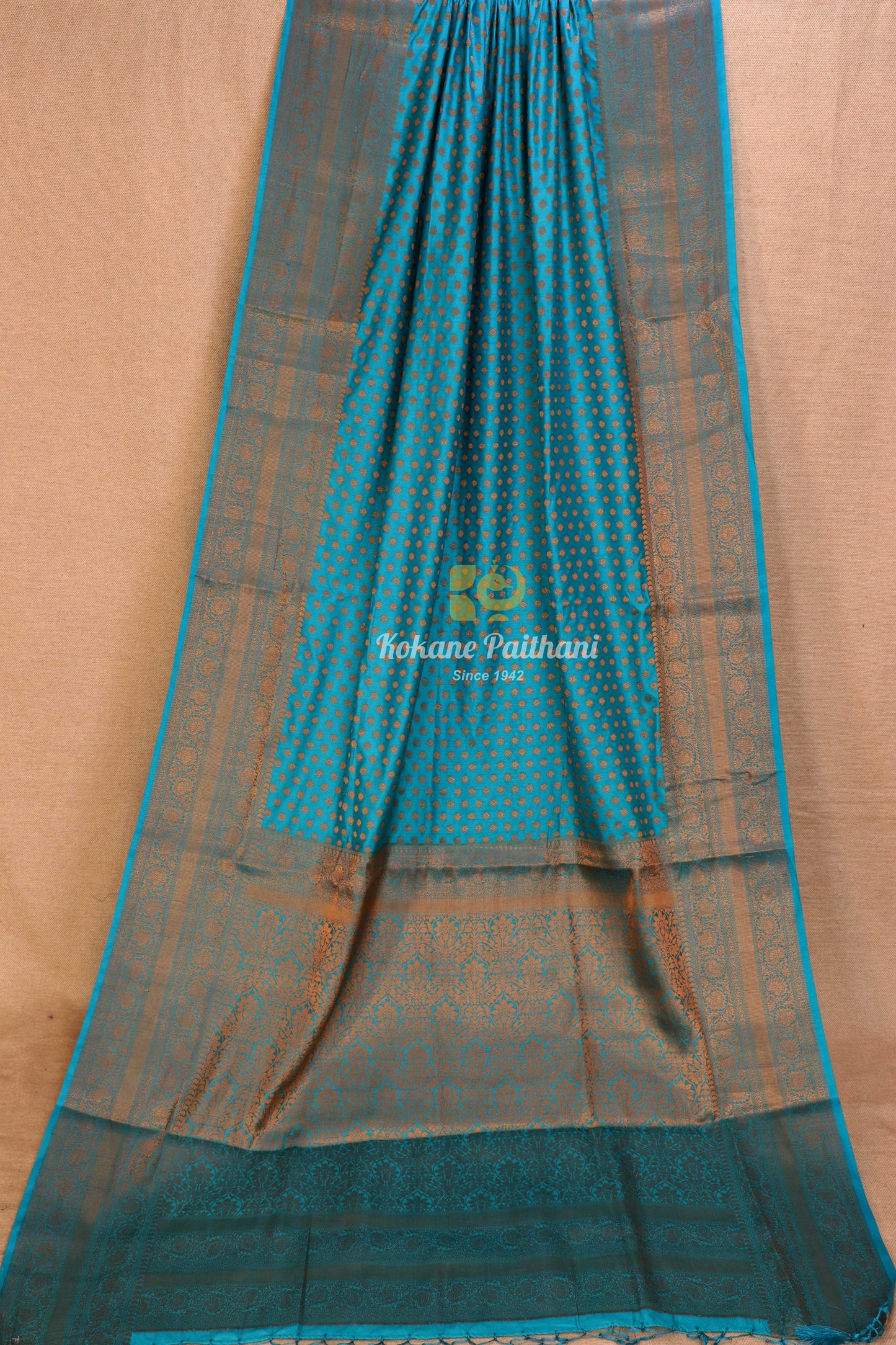 Raw Copper Saree