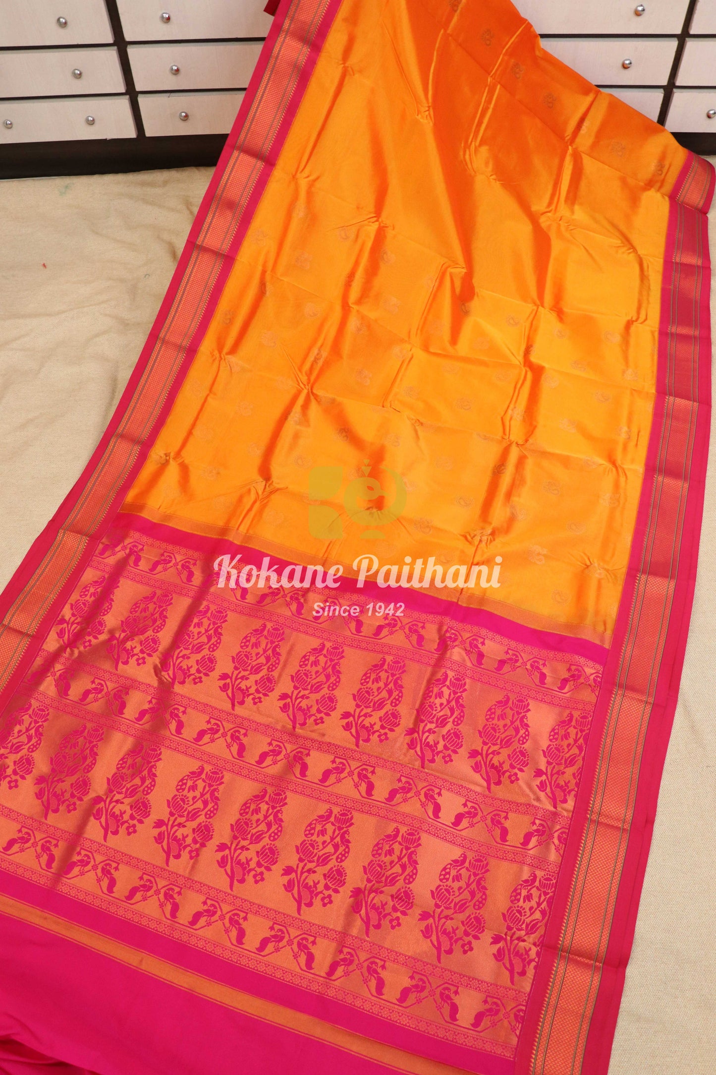 Kadiyal TK Semi paithani Saree