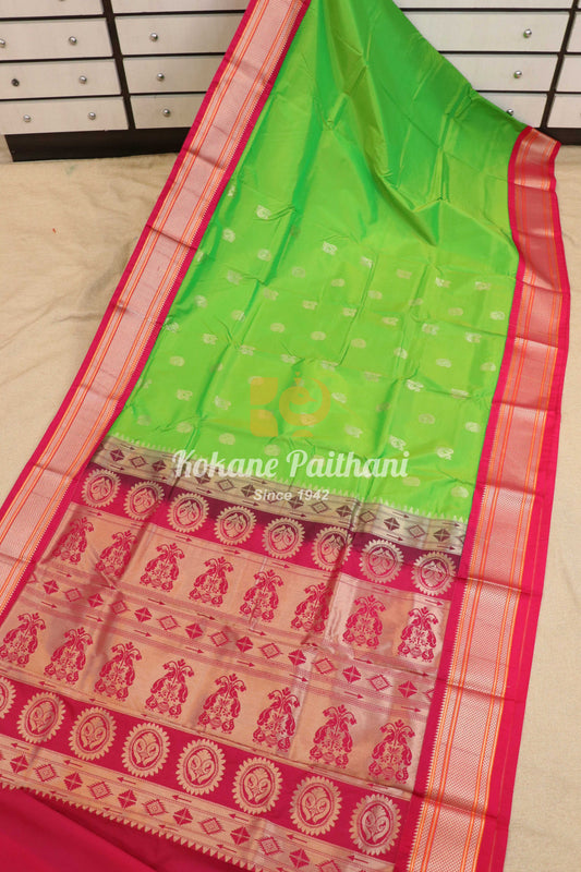 Kadiyal TK Semi paithani Saree