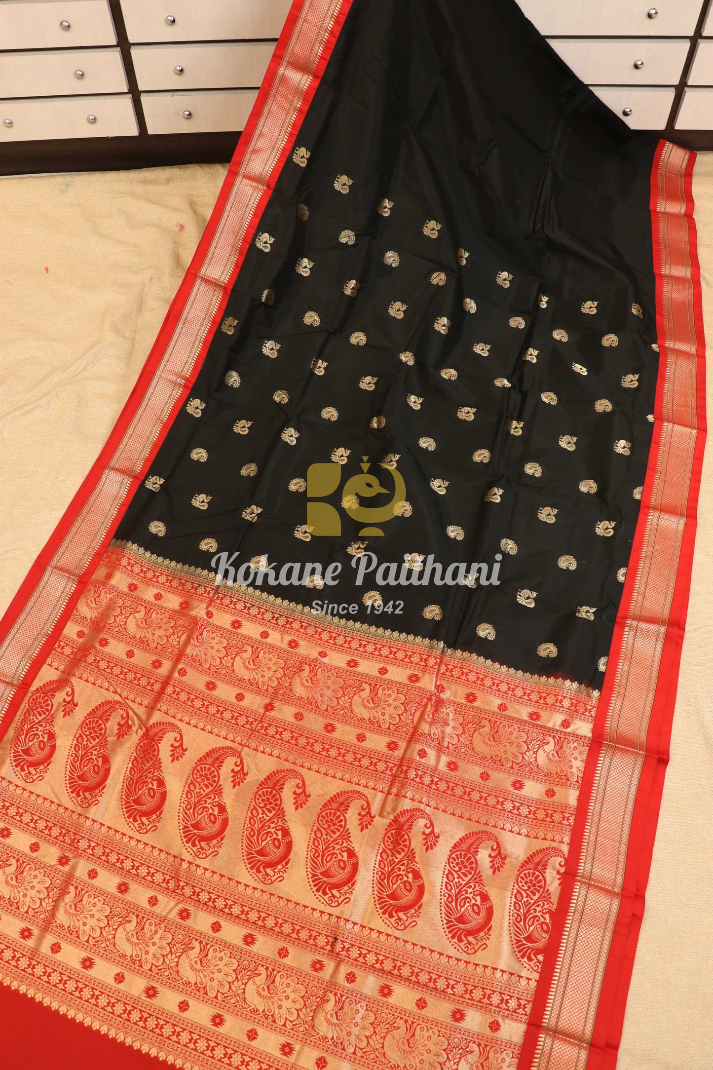 Kadiyal TK Semi paithani Saree